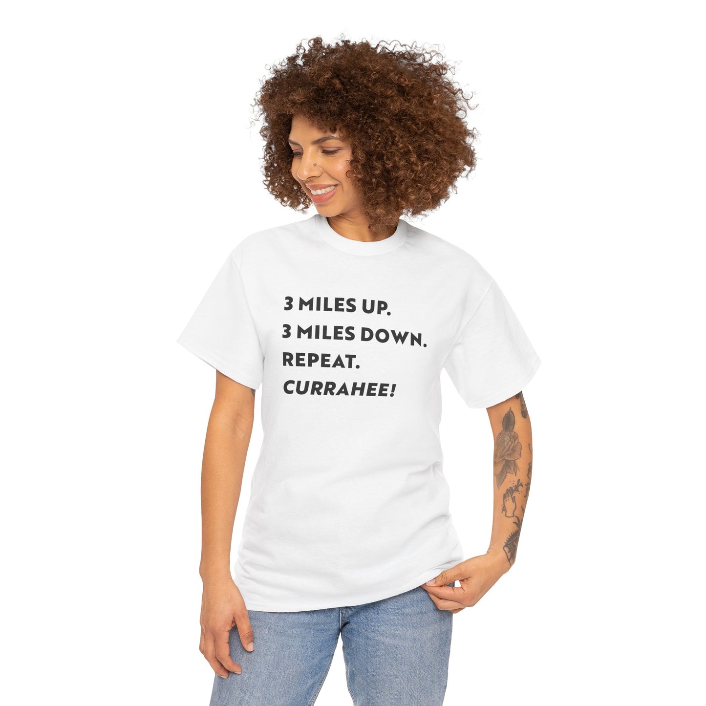 3 Miles Up 3 Miles Down Tee — Band of Brothers Workout Shirt