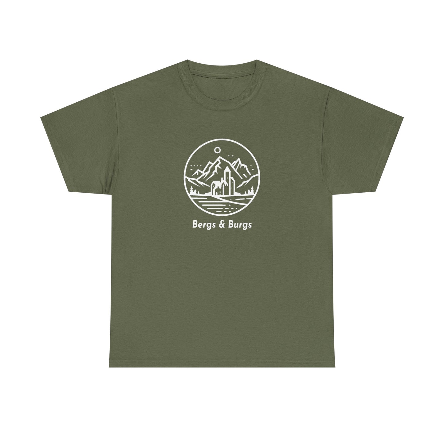 Bergs and Burgs Band of Brothers Tour T Shirt (light on dark)