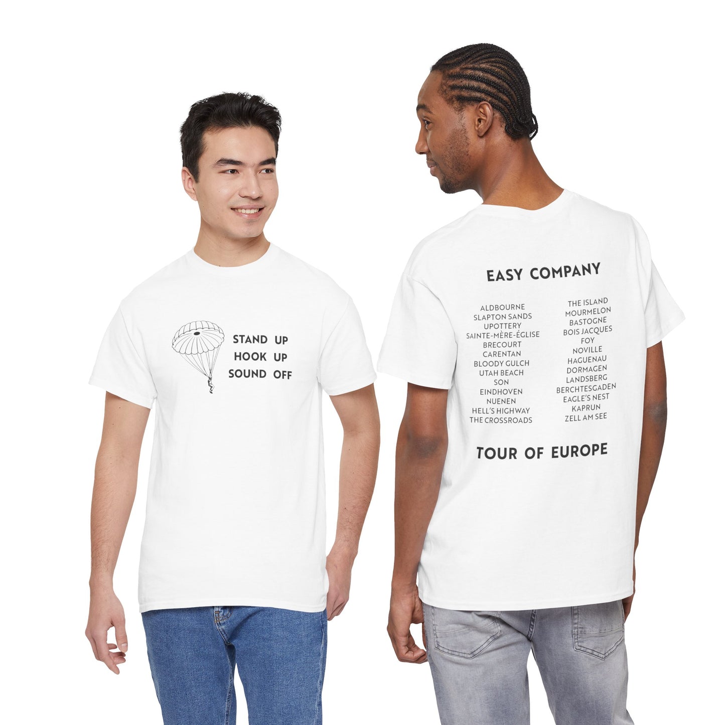 Band of Brothers Tribute Tee — Stand Up, Hook Up, Sound Off