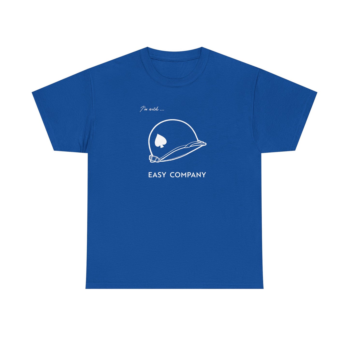 Band of Brothers Easy Company T Shirt Helmet (light on dark)