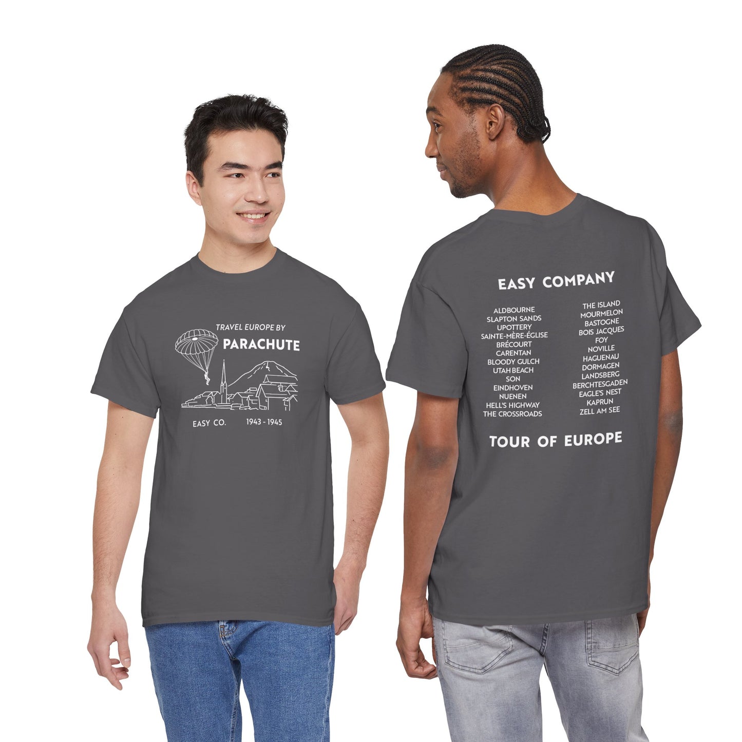 Travel Europe by Parachute — Easy Company T-Shirt