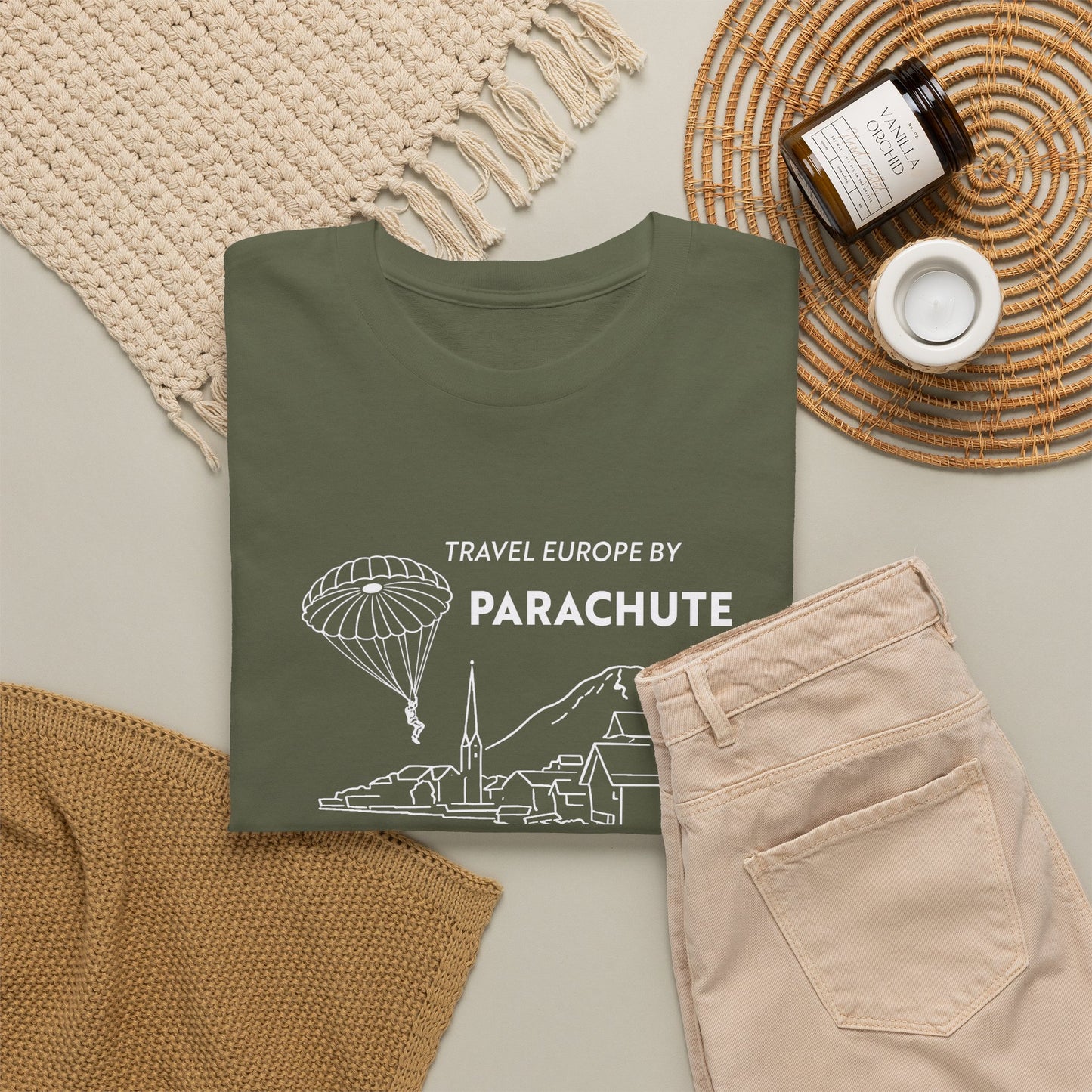 Travel Europe by Parachute — Easy Company T-Shirt