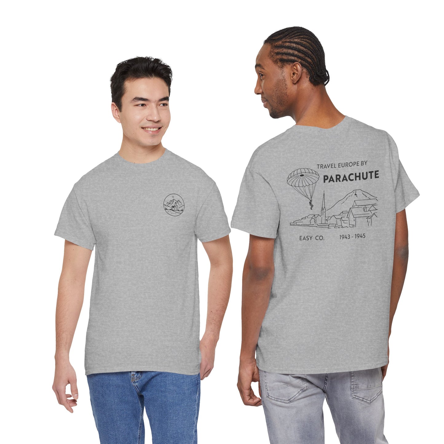 Bergs and Burgs — Travel Europe by Parachute T-shirt