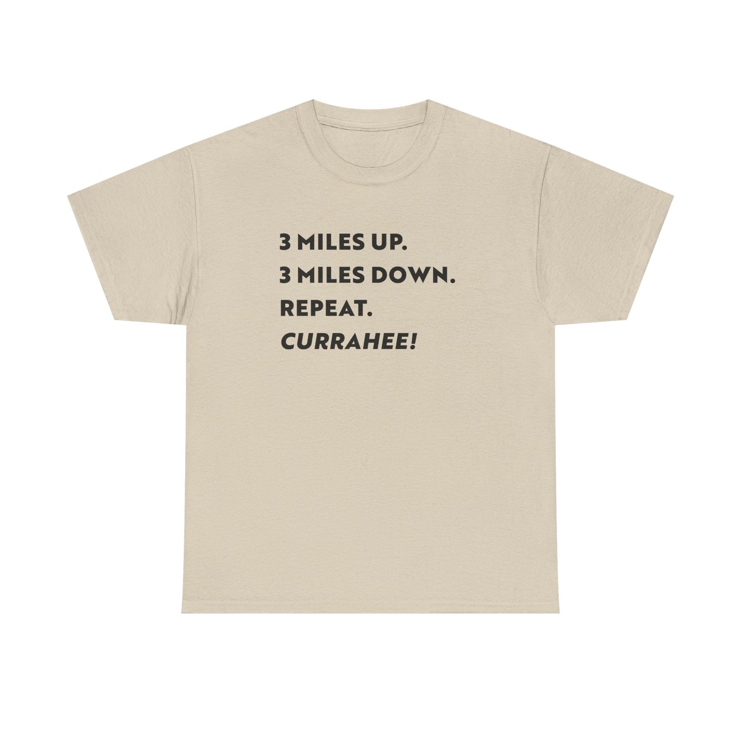 3 Miles Up 3 Miles Down Tee — Band of Brothers Workout Shirt