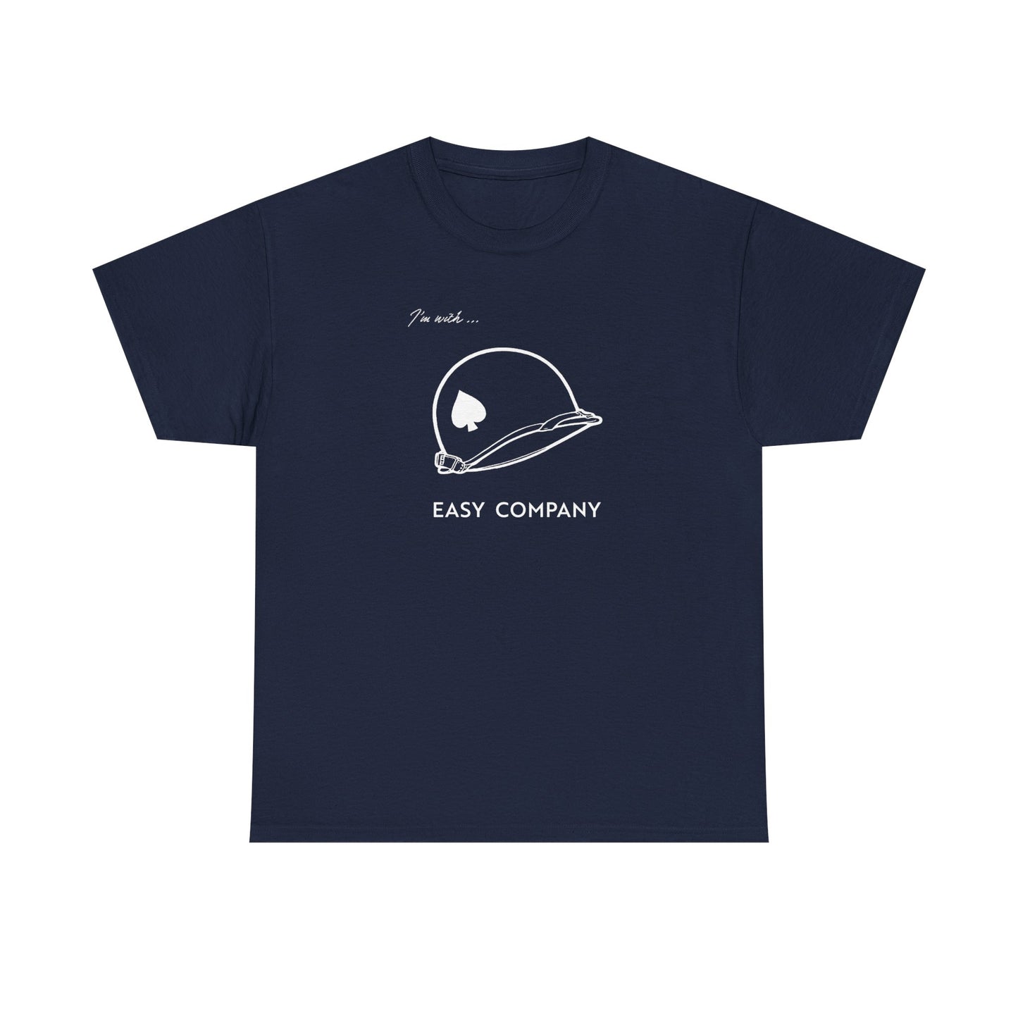 Band of Brothers Easy Company T Shirt Helmet (light on dark)