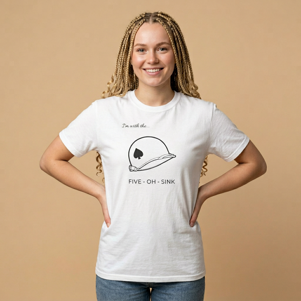 I'm with the Five-Oh-Sink T-shirt — Band of Brothers Tour of Europe