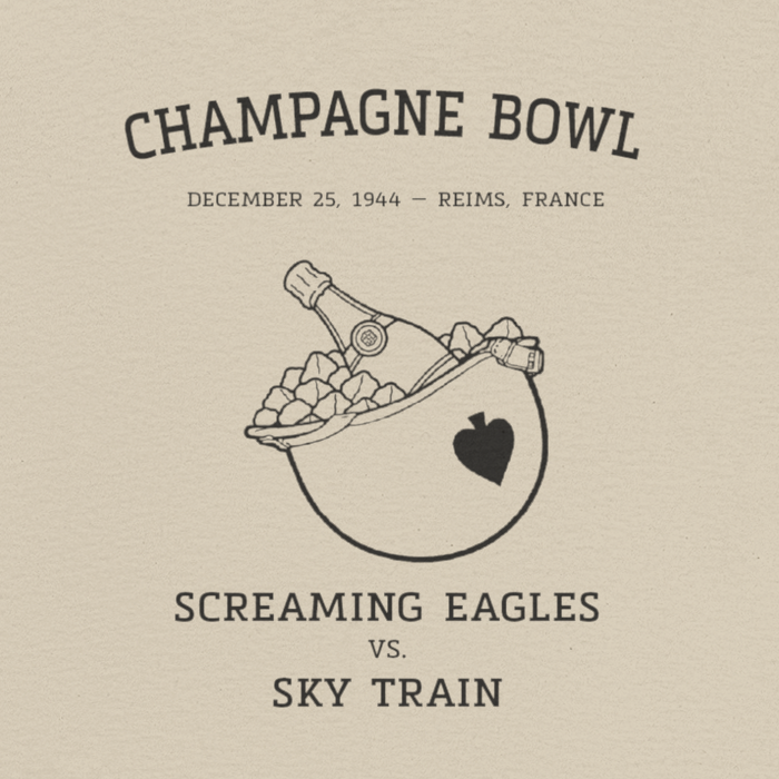 Champagne Bowl Graphic Tee (Screaming Eagles vs Sky Train)