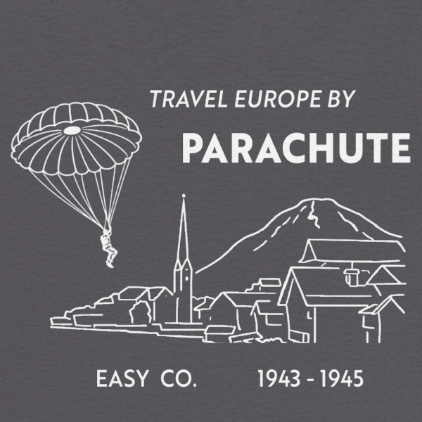 Travel Europe by Parachute — Easy Company T-Shirt