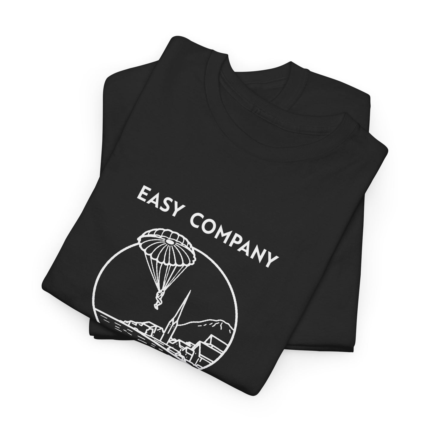 Easy Company Tour of Europe Tee (light on dark)
