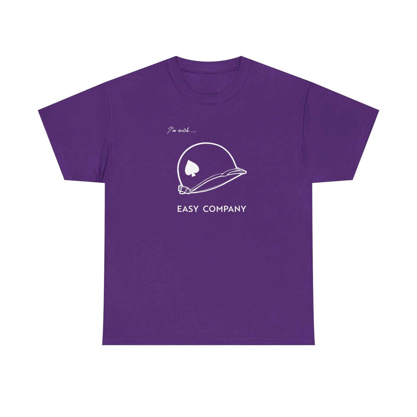 Band of Brothers Easy Company T Shirt Helmet (light on dark)