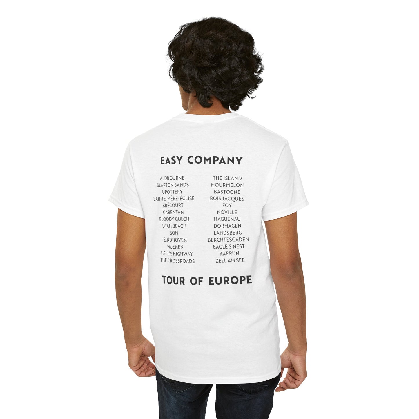 I'm with Easy Company and the Band of Brothers — M1 Helmet T-shirt