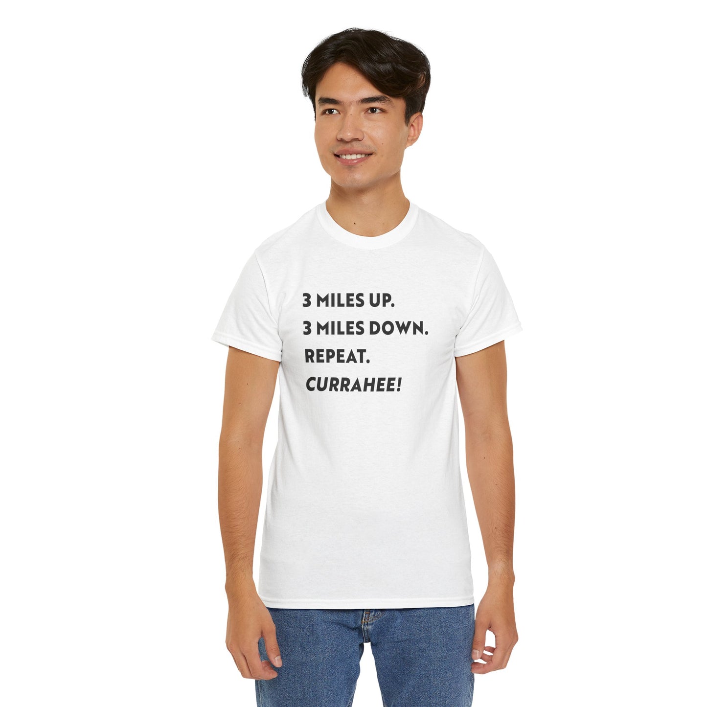 3 Miles Up 3 Miles Down Tee — Band of Brothers Workout Shirt