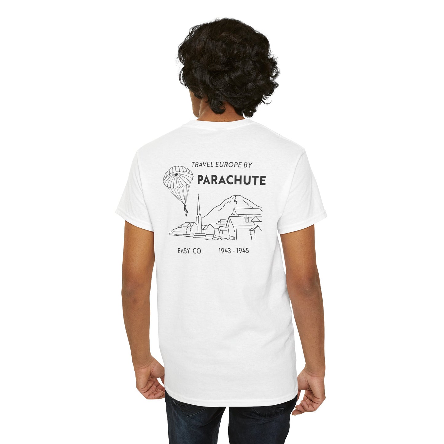 Bergs and Burgs — Travel Europe by Parachute T-shirt
