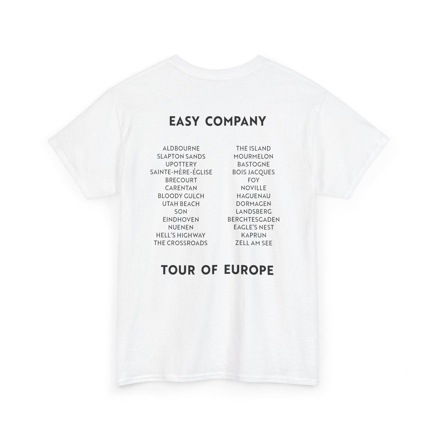 Bergs and Burgs Band of Brothers Tour T-shirt