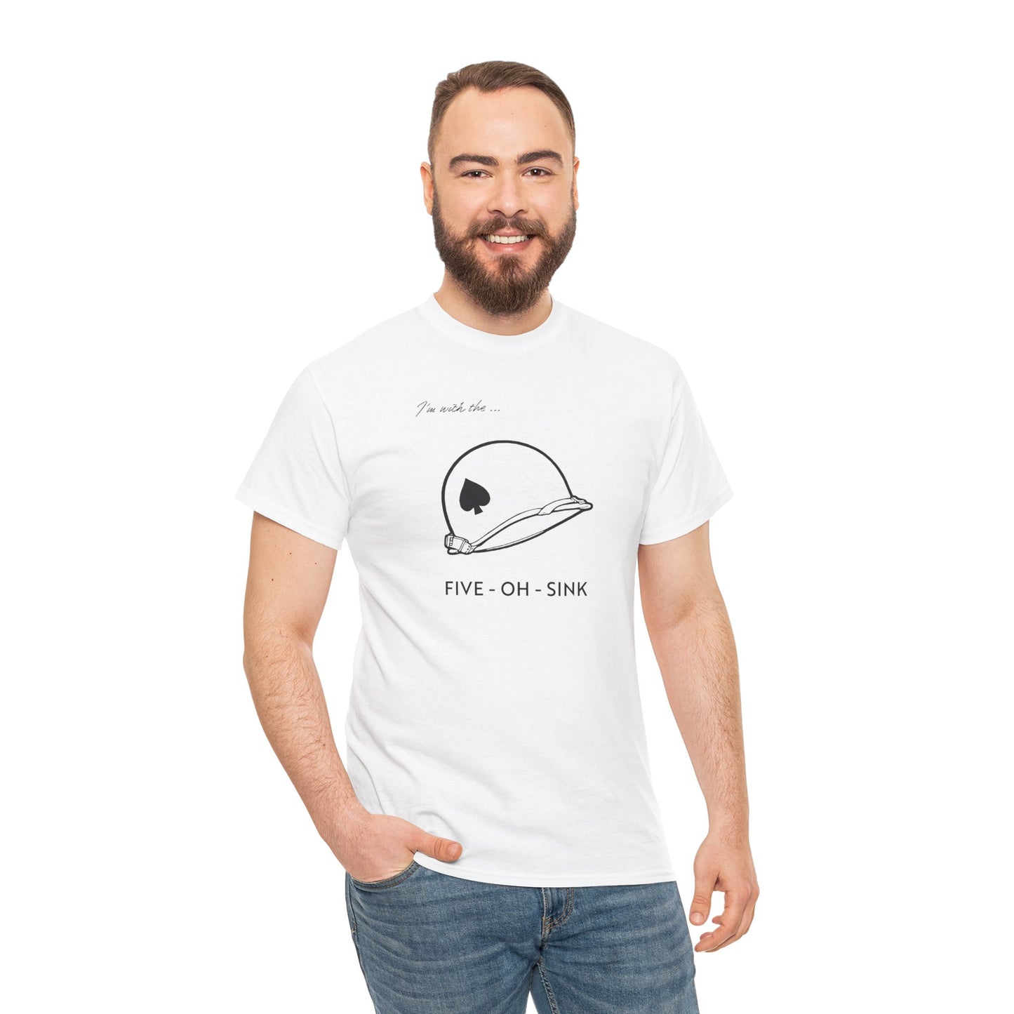 I'm with the Five-Oh-Sink T-shirt — Band of Brothers Tour of Europe