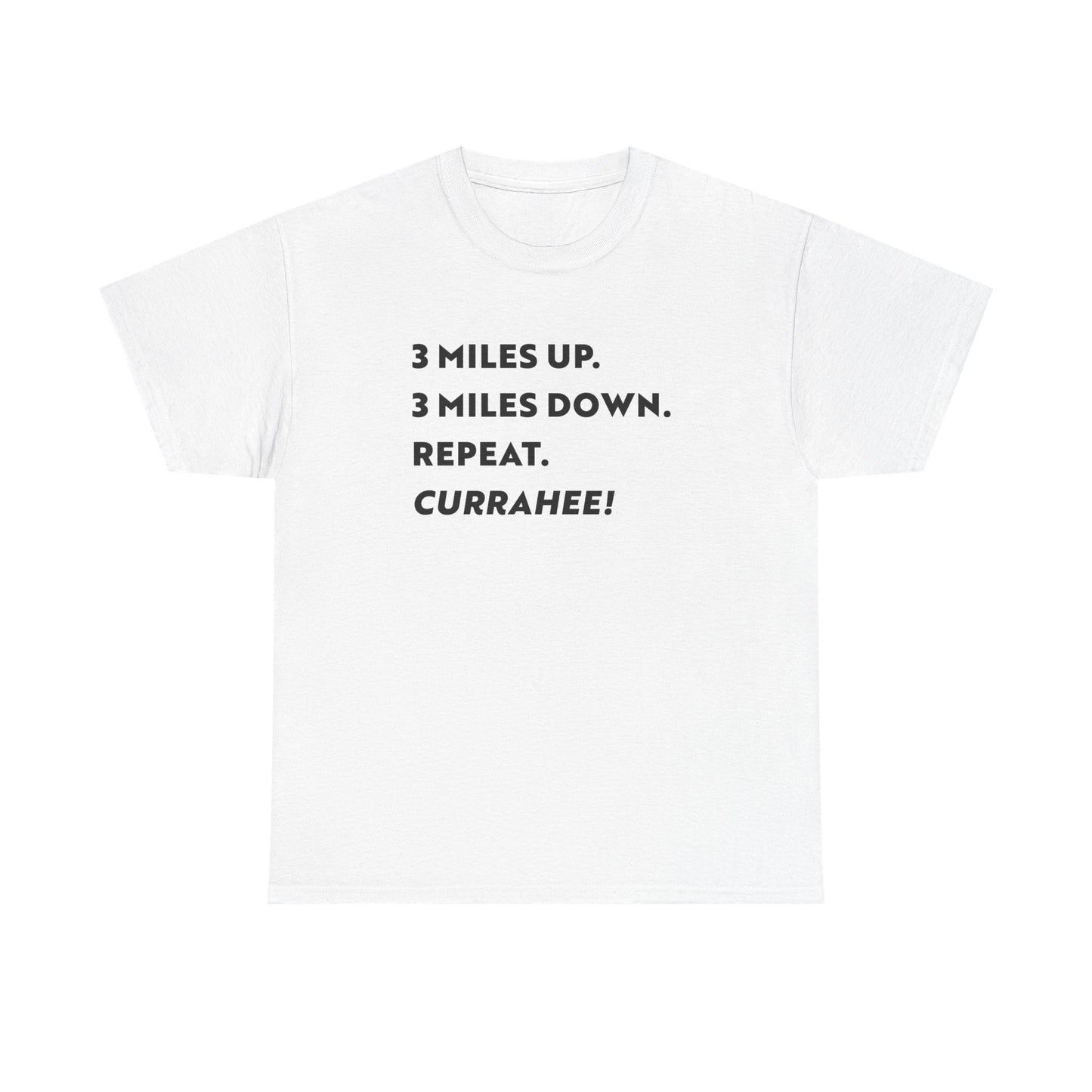 3 Miles Up 3 Miles Down Tee — Band of Brothers Workout Shirt