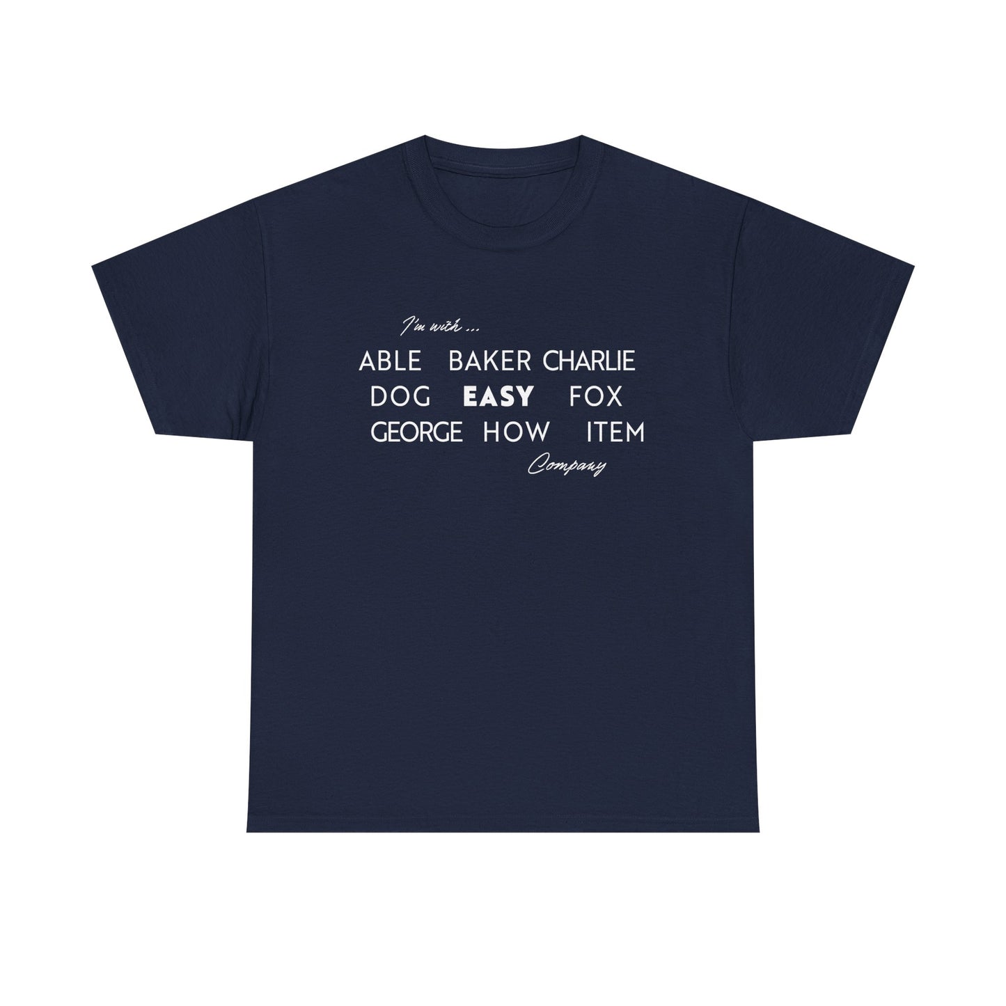 Easy Company Band of Brothers Tee 506th PIR WWII Tribute Shirt (light on dark)