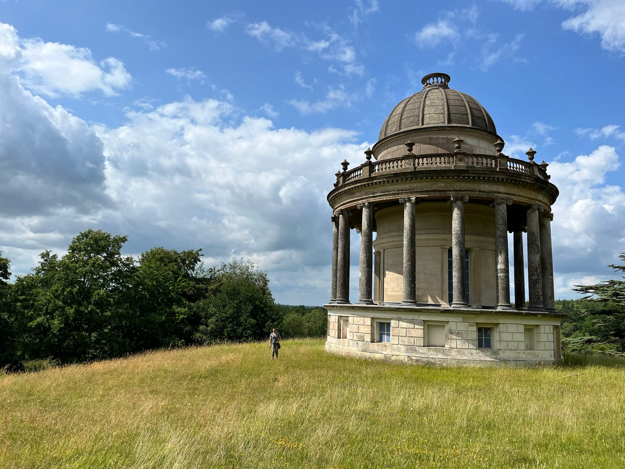 A beautiful day on the estate of Highclere in England