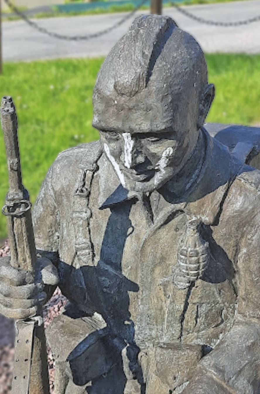The Filthy 13 memorial in Normandy, France.